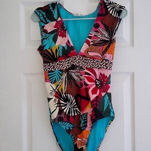 BLEU ROD BEATTIE SWIM SUIT AND WRAP COVERUP TIE SKIRT